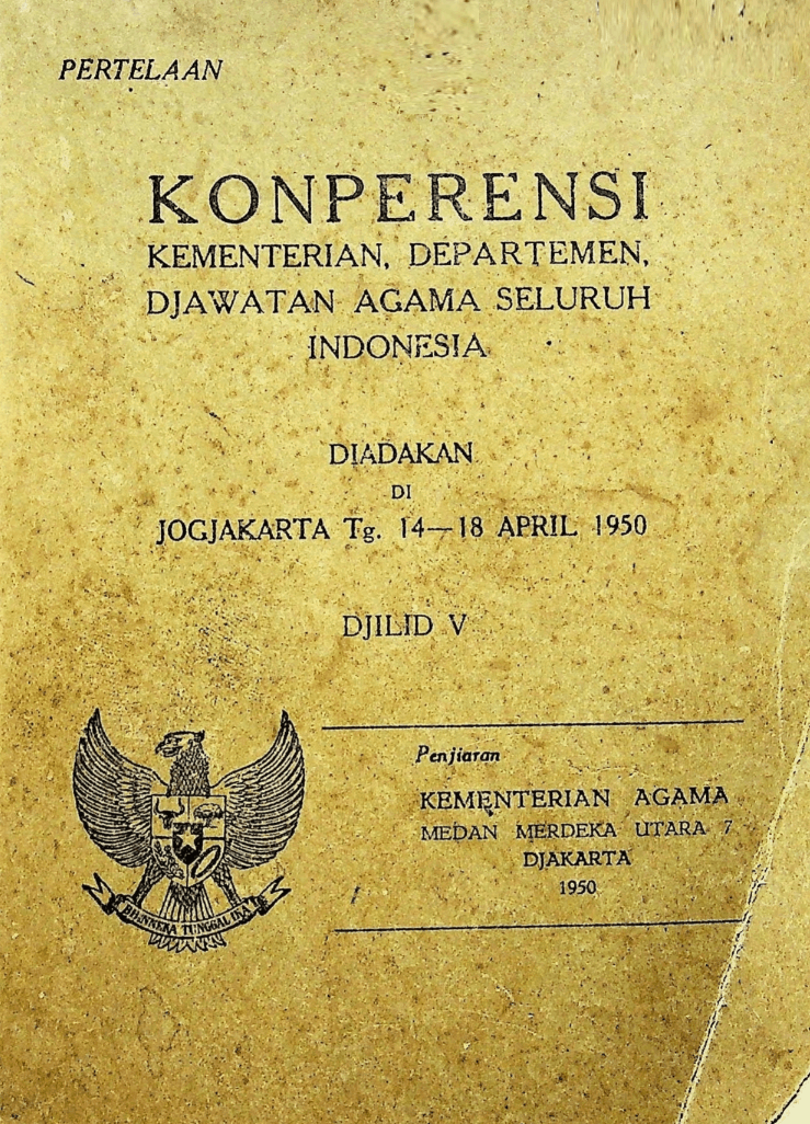 Konperensi Kementerian, Departemen, Djawatan Jilid V Tahun 1950